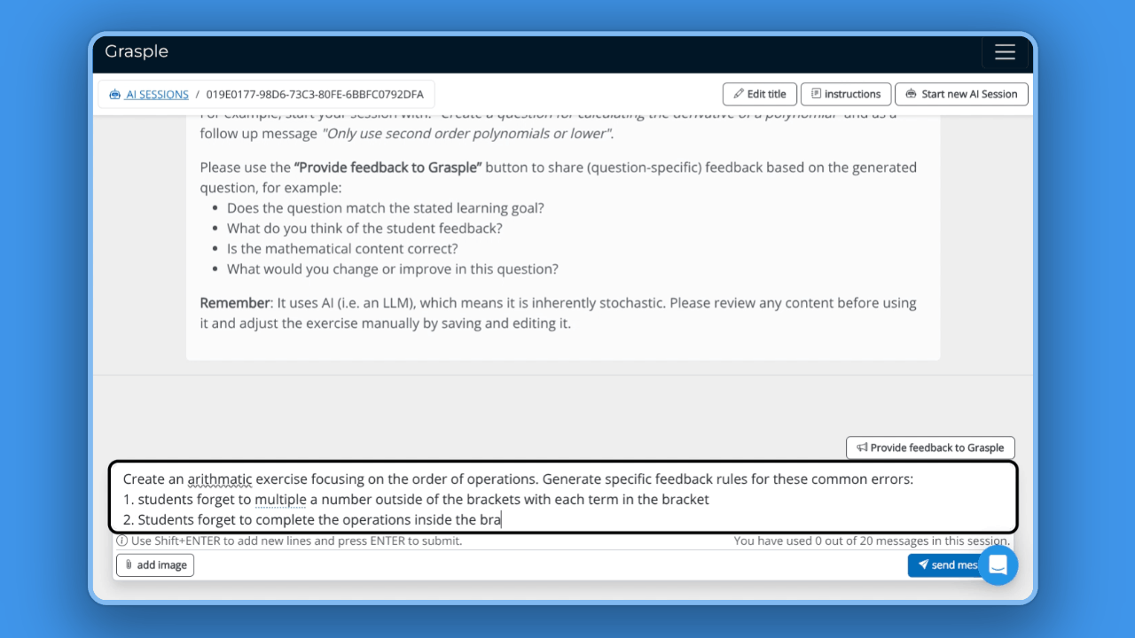 [GIF] Generate specific feedback