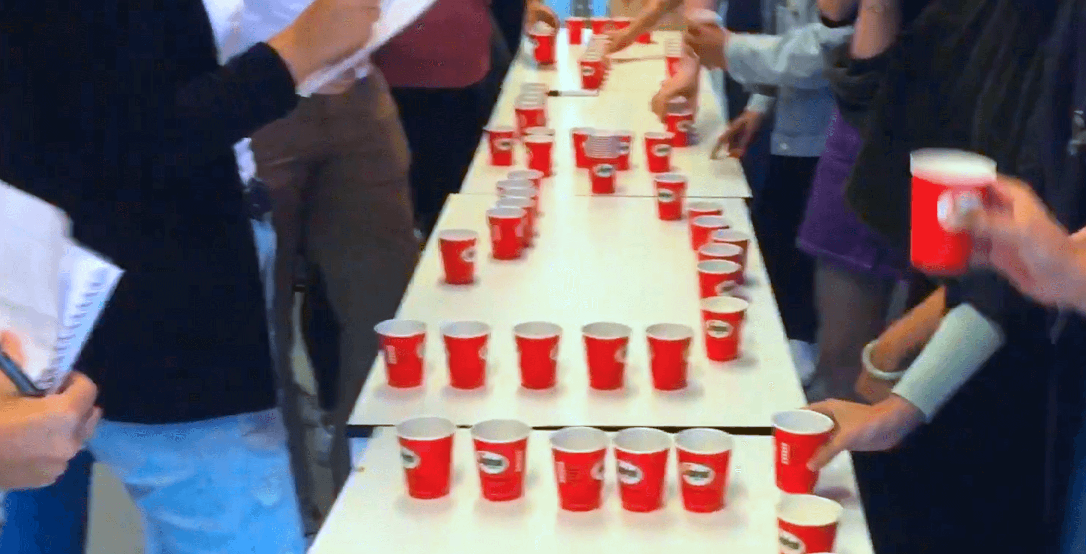 Preparing the in-class cola-tasting experiment